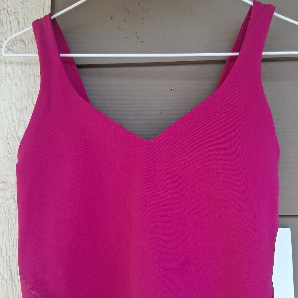 Lululemon Align Cropped Tank- Size 6- Ripened Raspberry
